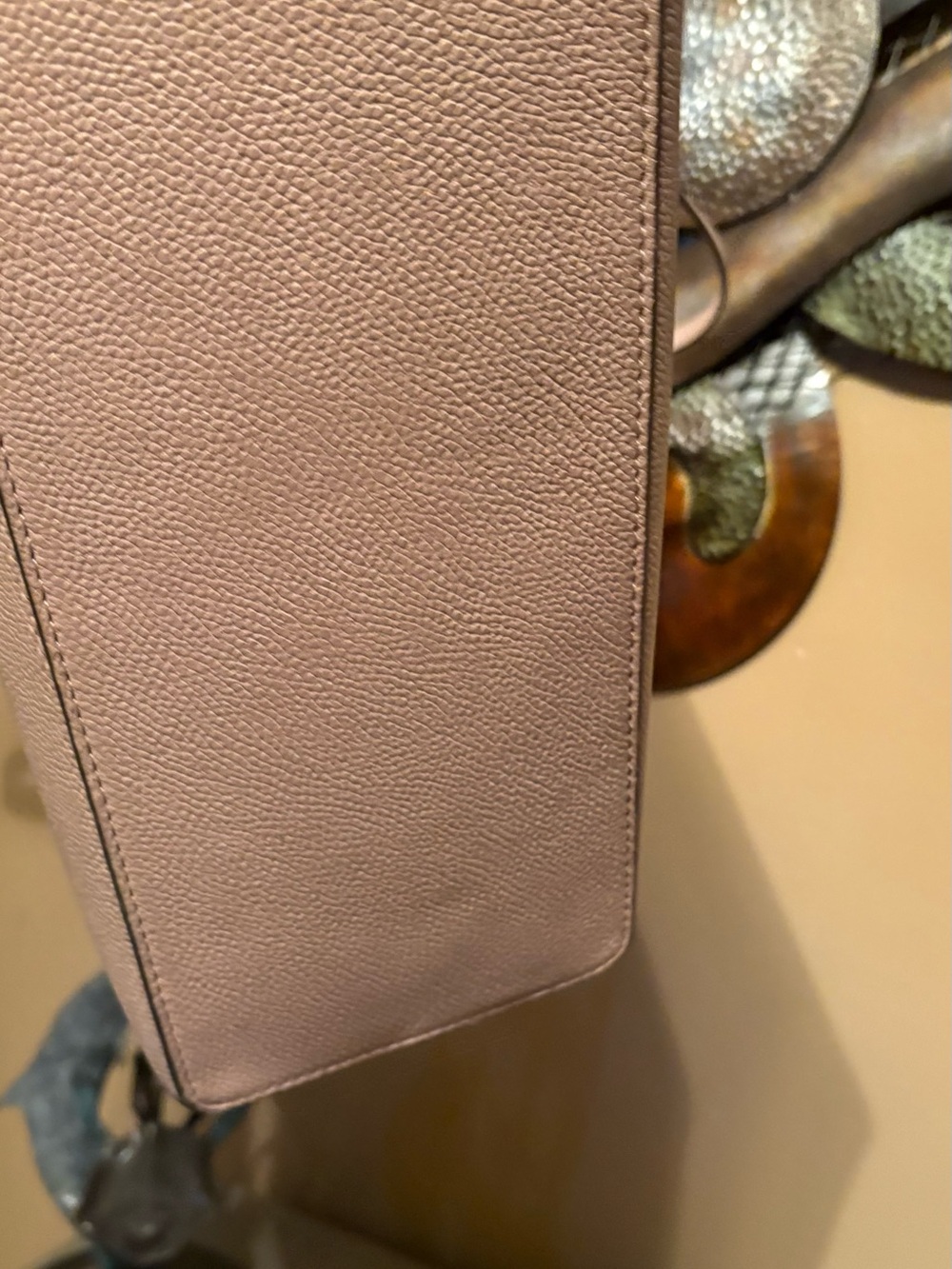 Michael Kors Blush Pink Pebbled Leather Tote - Picture 6 of 7